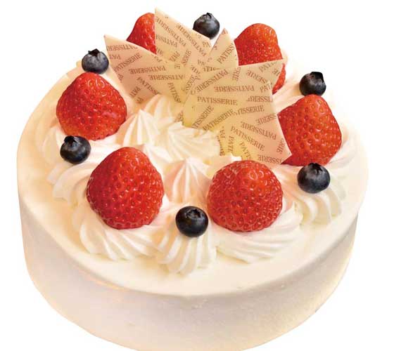 山口県柳井市のケーキ　お誕生日ケーキ　純生クリームケーキ
